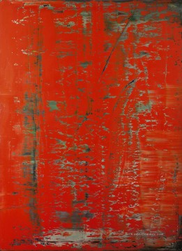 Richter Abstraktes Bild Rot1 Moderne Ölgemälde